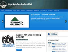 Tablet Screenshot of mountaintopcyclingclub.com